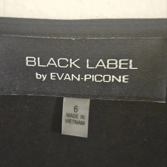 Black Label by Evan Piccone Faux Wrap Dress - Picture 4 of 6